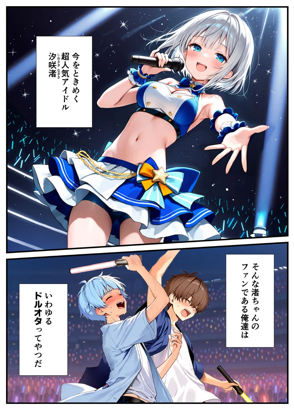 陰キャでドルオタな俺が人気アイドルそっくりに女体化して本人と3Pすることになった モザイク版 画像3