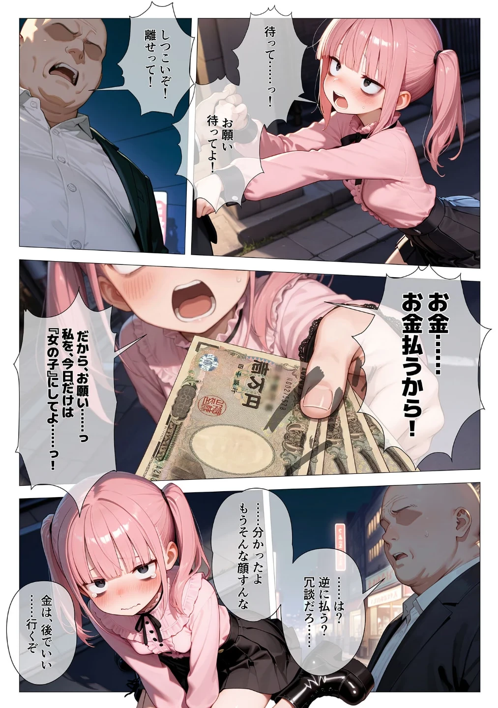 地雷系ブス、おじさんを買う。 モザイク版 画像8