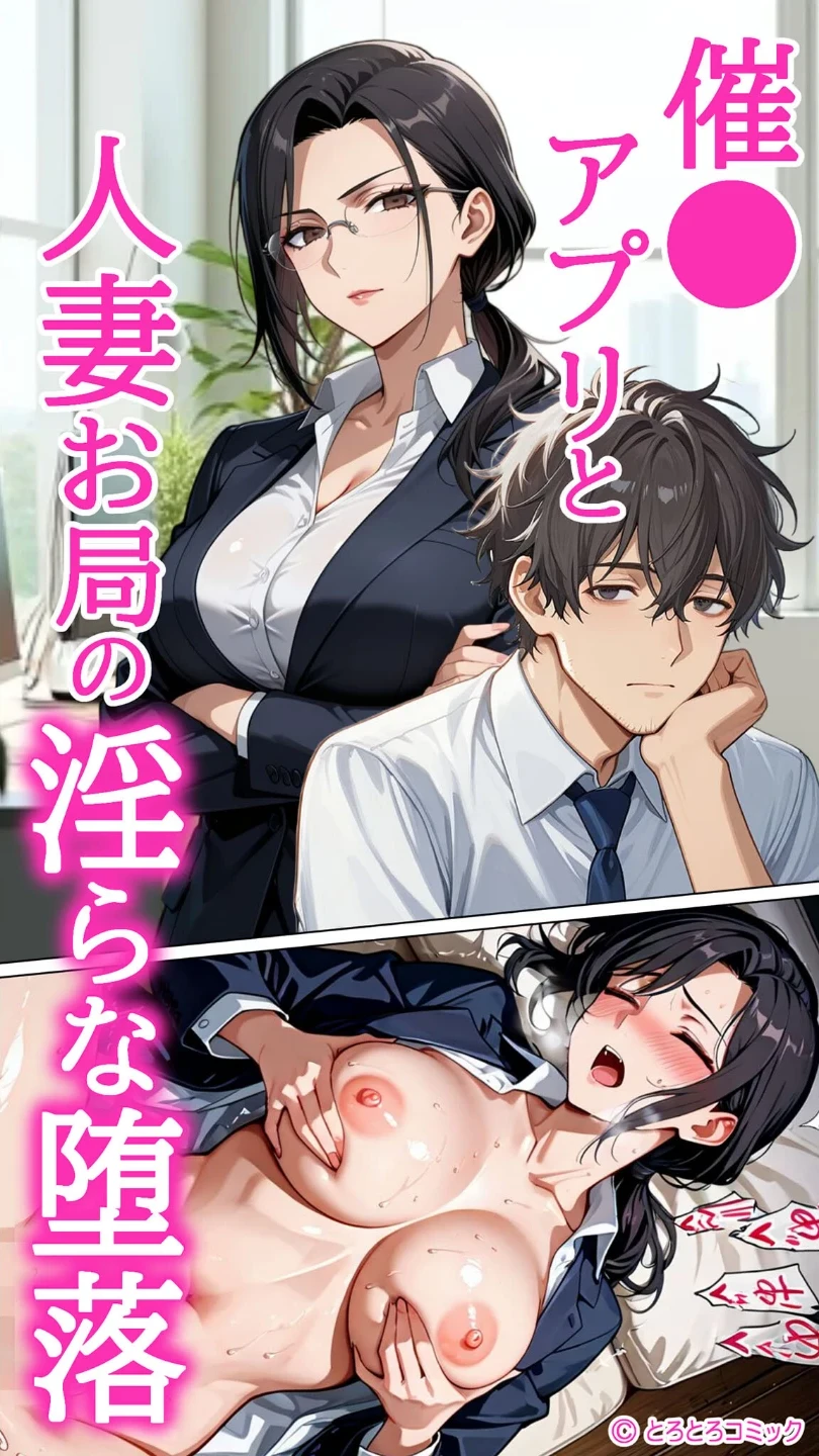 ●●アプリと人妻お局の淫らな堕落 〜社内一のエロい女を思いのままに〜 モザイク版 画像1