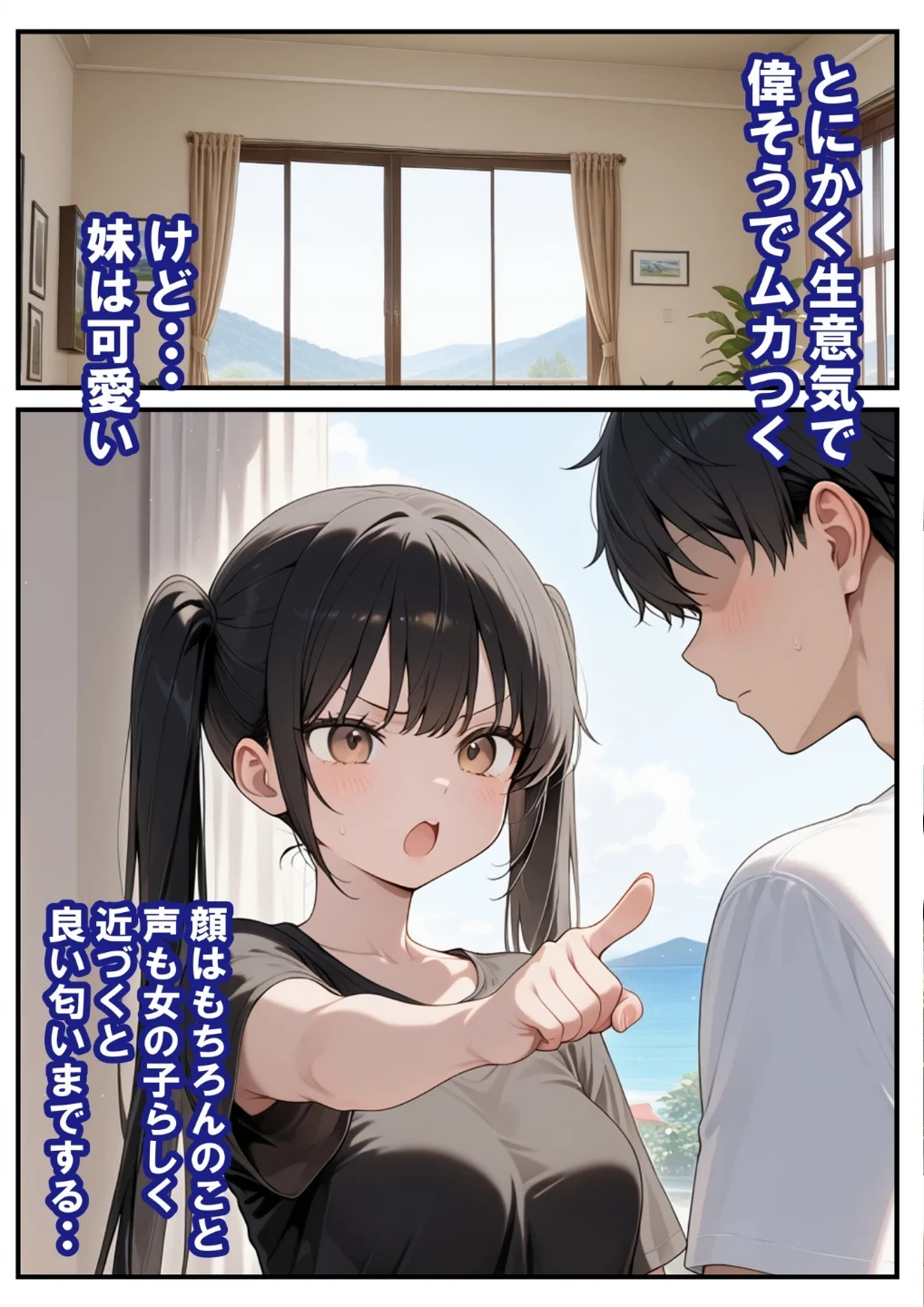 めちゃくちゃ生意気な現役学生アイドルの妹パンツでシコってたら…【モザイク版】 画像2